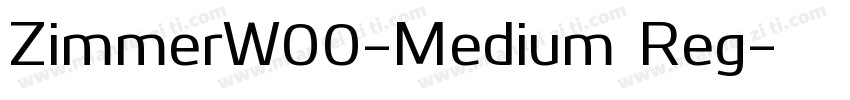 ZimmerW00-Medium Reg字体转换
